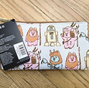 Loungefly Star Wars Pastel Ewok All-Over Print Nylon Pouch